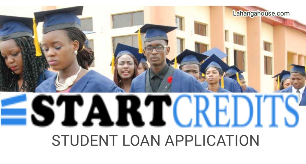 StartCredits student loan Application.