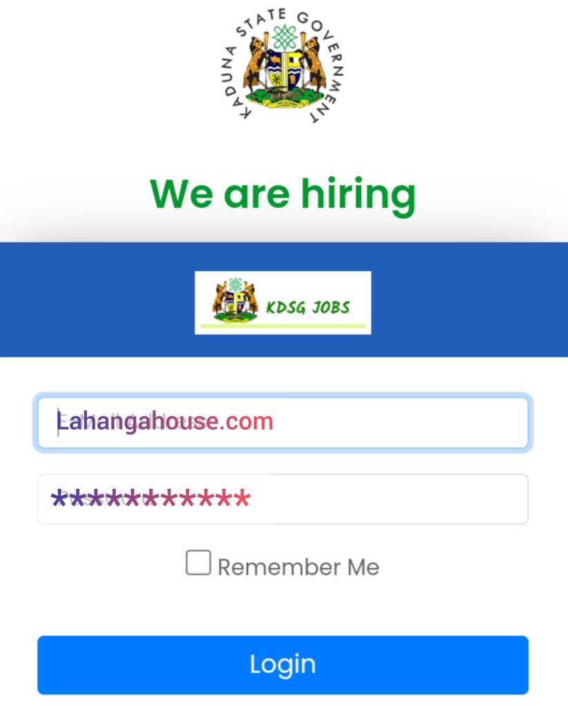 Kaduna Ongoing Job Recruitment